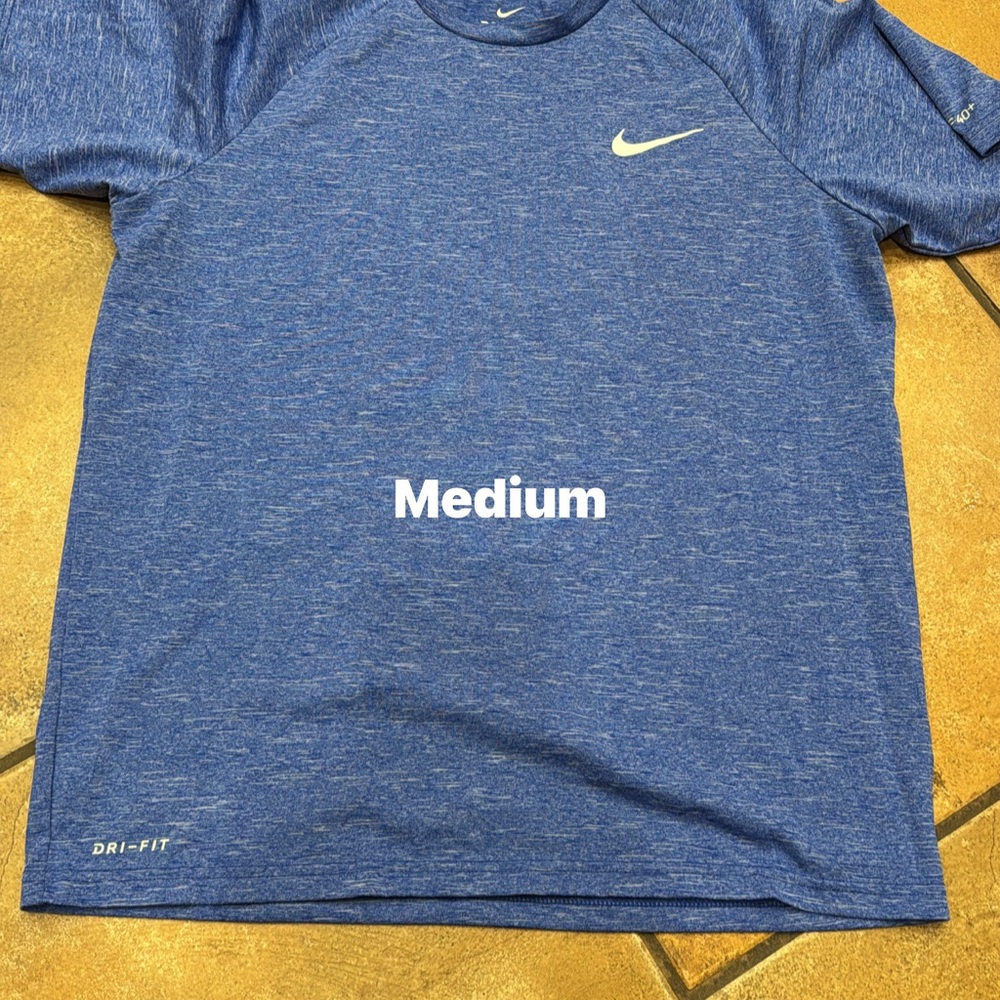 Nike Heathered Blue Performance Tee